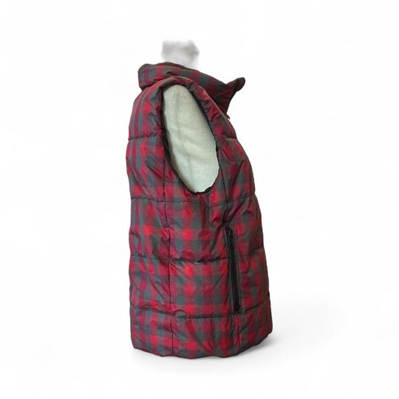 GAP Women's Plaid Full Zip Outdoor Padded Sleeveless Winter Vest  size L - Picture 6 of 9